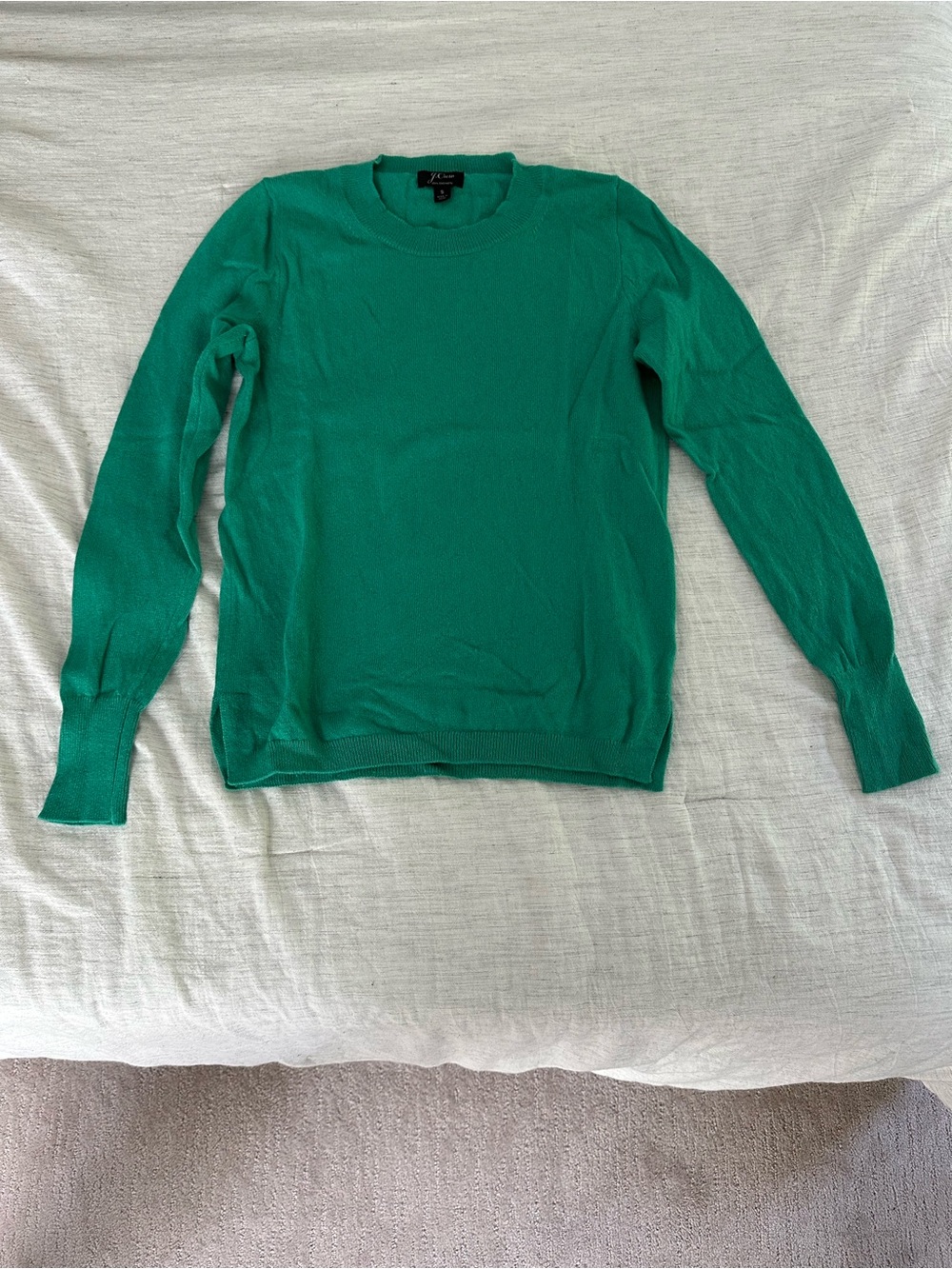 J. Crew Women's Crewneck Sweater in Teal Green